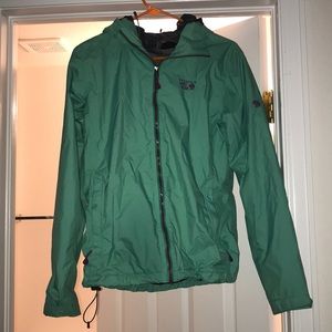Water proof, teal zip up jacket